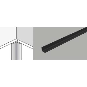 Dumawall+  Inside Corner Profile Black