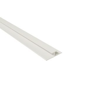 11.5mm White Metal Mid H Joint Trim