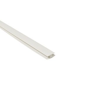 2-Part 8mm Mid Joint | White | Plastic