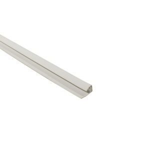 2-Part 8mm End Profile | White | Plastic