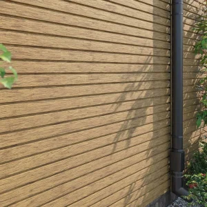 VOX Fronto Honey Oak Slatted External Wall Cladding Situ